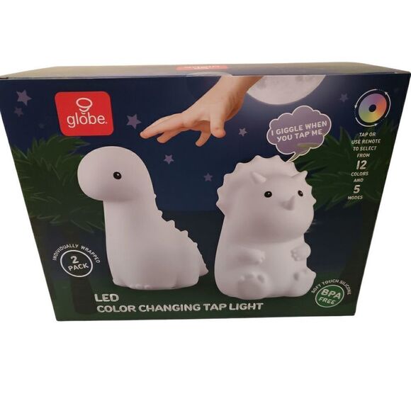 2 Pack Dinosaur Interactive Night Light - Picture 6 of 8